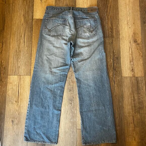 VTG 90s Unionbay Wide Leg Baggy Jeans Mens 34x32 Grunge Faded Skater Hong Kong - Picture 5 of 11